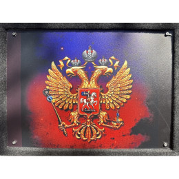 Корпус Skill 12" КОМПАКТ NEW с трубой Аэрография ГЕРБ РОССИИ