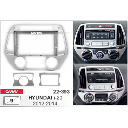 Carav 22-393: 9" HYUNDAI i-20 2012-2014