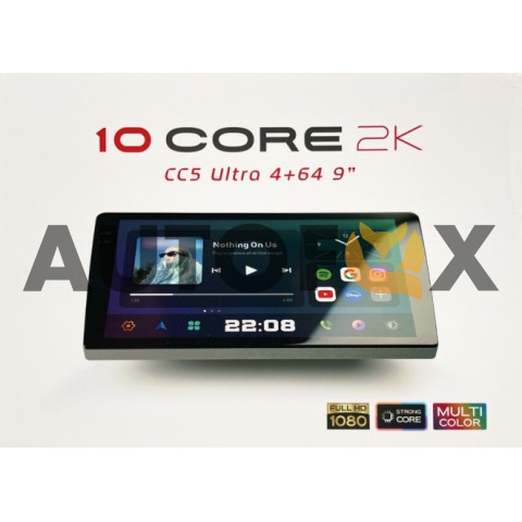 10 CORE CC5 ULTRA 2K "9" 4+64GB 4G\CarPlay\10Ядер процессор