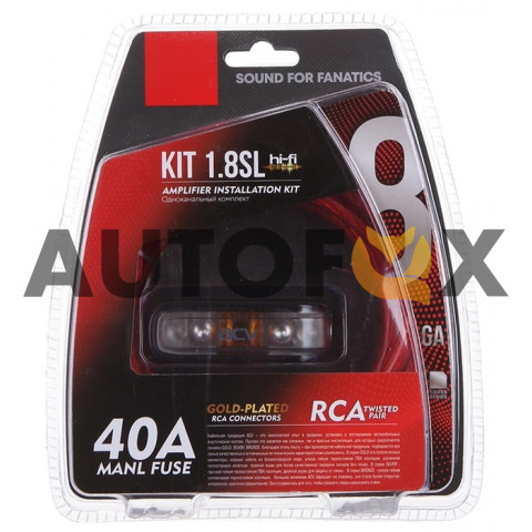 ACV KIT 1.8SL (Silver=ECO) (1-кан усил-ля 8AWG). Комплект проводов 